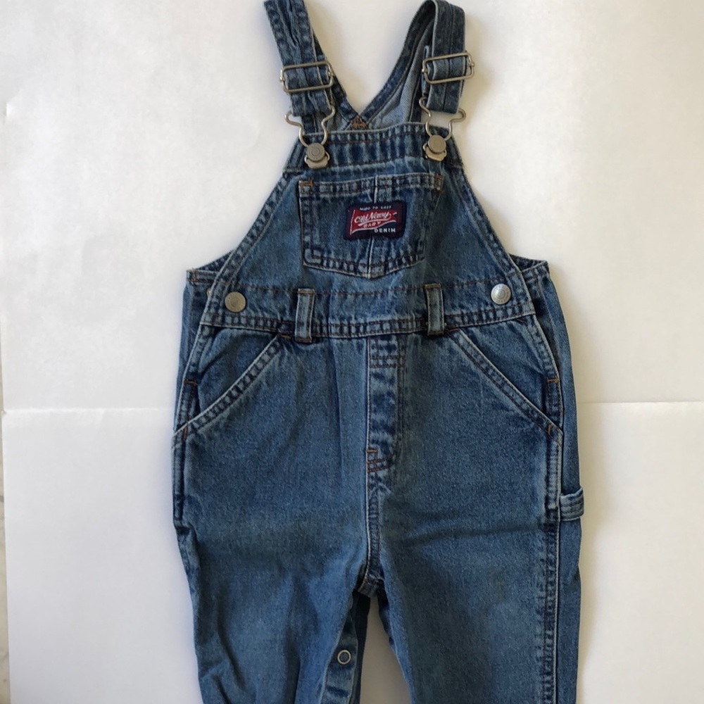 Old Navy Blue Overalls Classic Denim Style